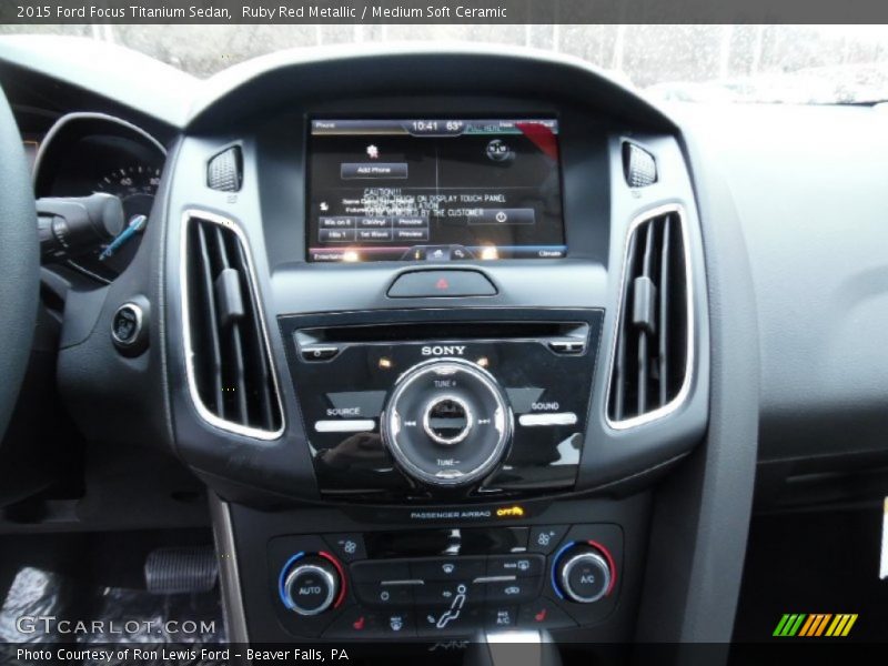 Controls of 2015 Focus Titanium Sedan