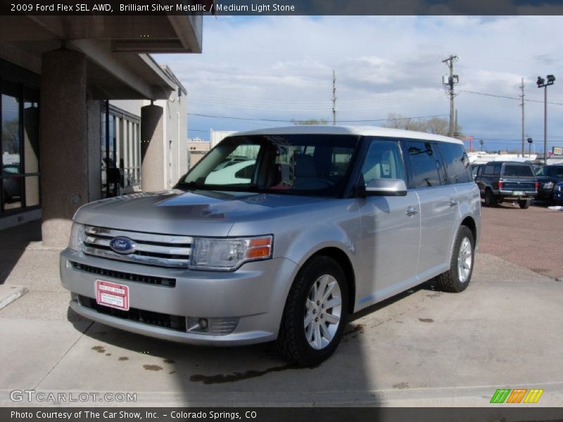 Brilliant Silver Metallic / Medium Light Stone 2009 Ford Flex SEL AWD