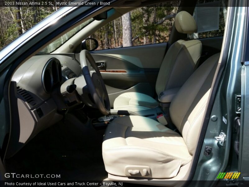 Mystic Emerald Green / Blond 2003 Nissan Altima 2.5 SL