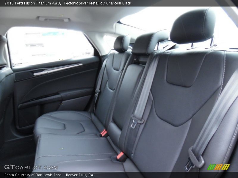 Rear Seat of 2015 Fusion Titanium AWD