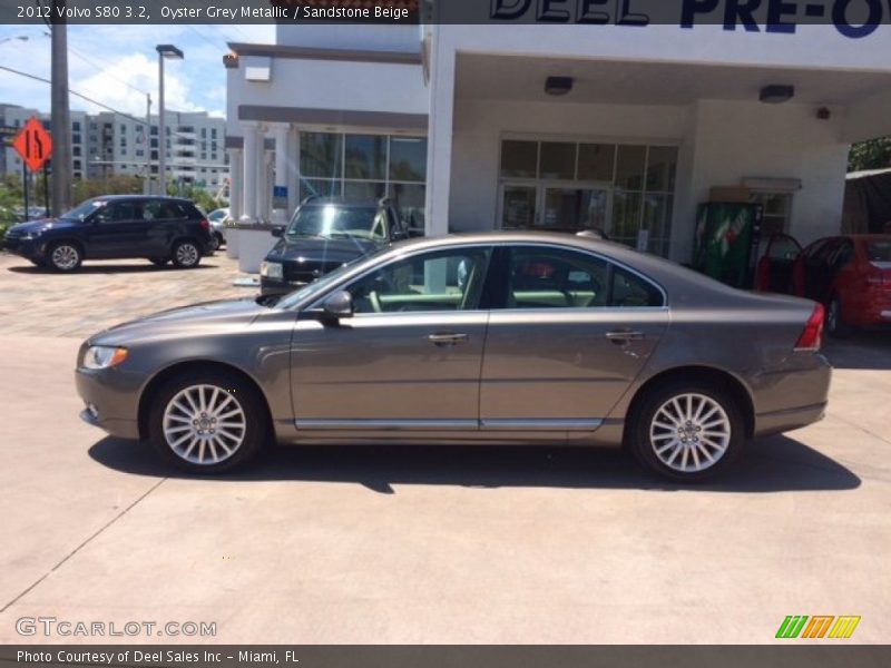 Oyster Grey Metallic / Sandstone Beige 2012 Volvo S80 3.2