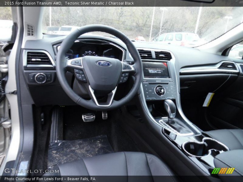 Charcoal Black Interior - 2015 Fusion Titanium AWD 