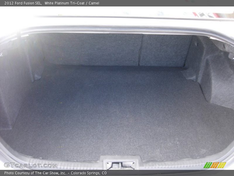 White Platinum Tri-Coat / Camel 2012 Ford Fusion SEL