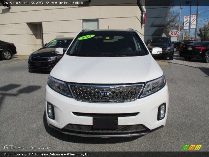Snow White Pearl / Black 2015 Kia Sorento SX AWD