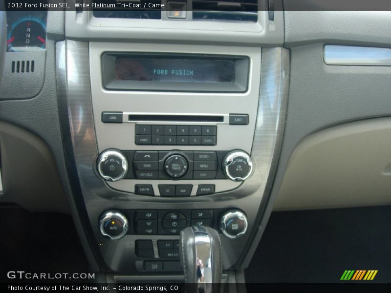 White Platinum Tri-Coat / Camel 2012 Ford Fusion SEL