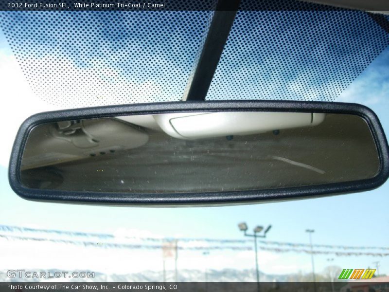White Platinum Tri-Coat / Camel 2012 Ford Fusion SEL