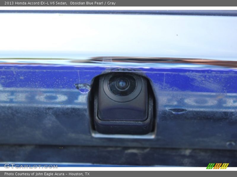 Obsidian Blue Pearl / Gray 2013 Honda Accord EX-L V6 Sedan