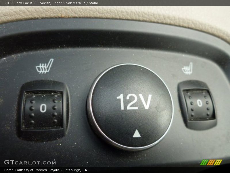 Ingot Silver Metallic / Stone 2012 Ford Focus SEL Sedan