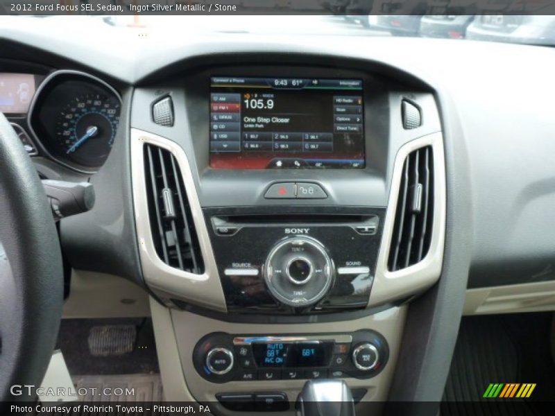 Ingot Silver Metallic / Stone 2012 Ford Focus SEL Sedan