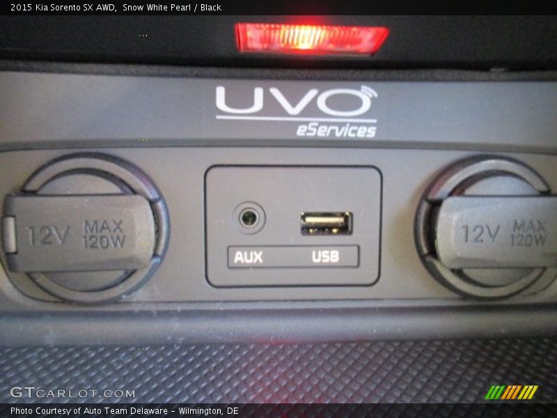Snow White Pearl / Black 2015 Kia Sorento SX AWD