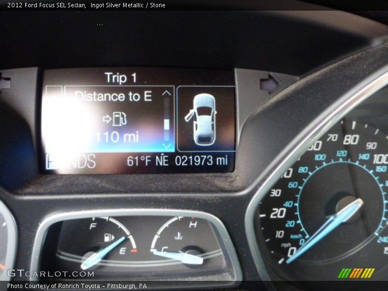 Ingot Silver Metallic / Stone 2012 Ford Focus SEL Sedan