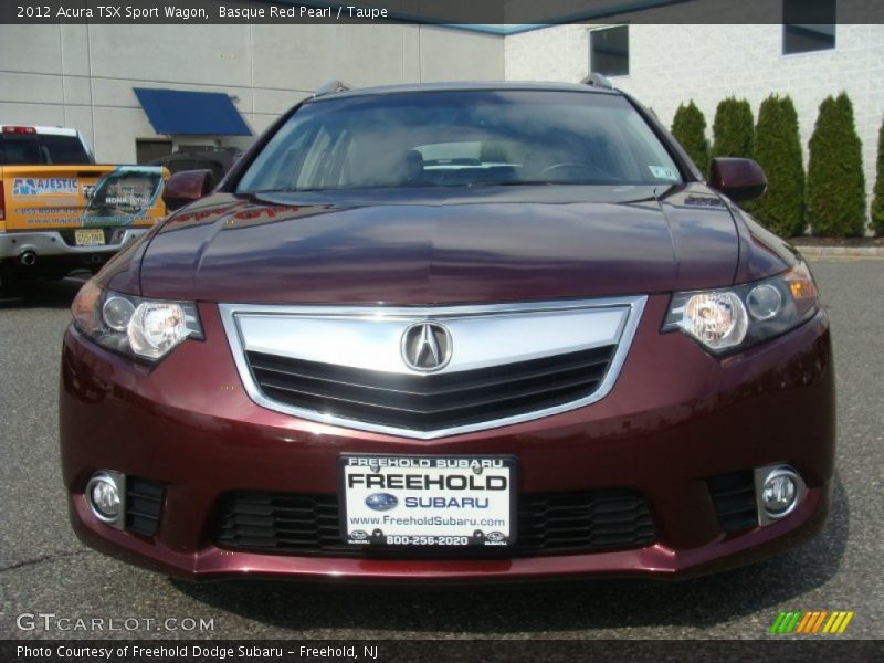 Basque Red Pearl / Taupe 2012 Acura TSX Sport Wagon