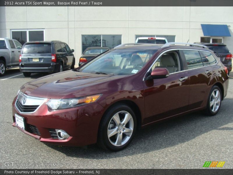 Basque Red Pearl / Taupe 2012 Acura TSX Sport Wagon