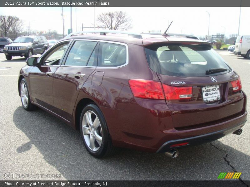 Basque Red Pearl / Taupe 2012 Acura TSX Sport Wagon