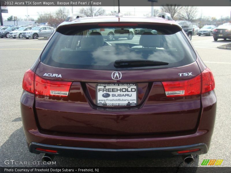 Basque Red Pearl / Taupe 2012 Acura TSX Sport Wagon