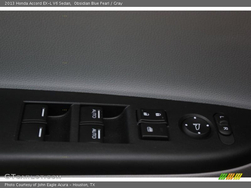Obsidian Blue Pearl / Gray 2013 Honda Accord EX-L V6 Sedan