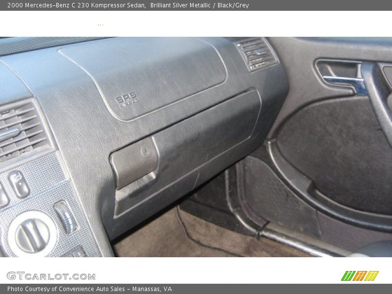 Brilliant Silver Metallic / Black/Grey 2000 Mercedes-Benz C 230 Kompressor Sedan