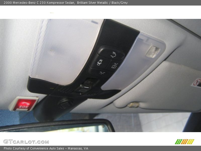 Brilliant Silver Metallic / Black/Grey 2000 Mercedes-Benz C 230 Kompressor Sedan