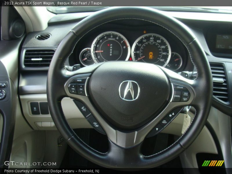 Basque Red Pearl / Taupe 2012 Acura TSX Sport Wagon