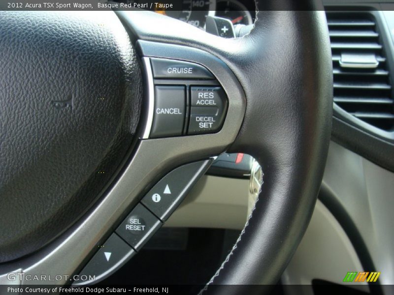 Basque Red Pearl / Taupe 2012 Acura TSX Sport Wagon