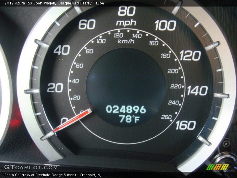 Basque Red Pearl / Taupe 2012 Acura TSX Sport Wagon