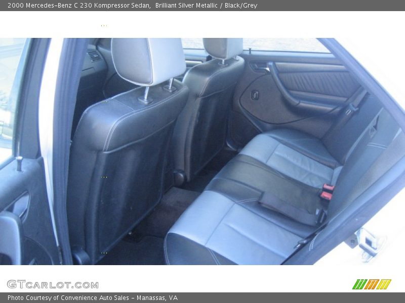 Brilliant Silver Metallic / Black/Grey 2000 Mercedes-Benz C 230 Kompressor Sedan