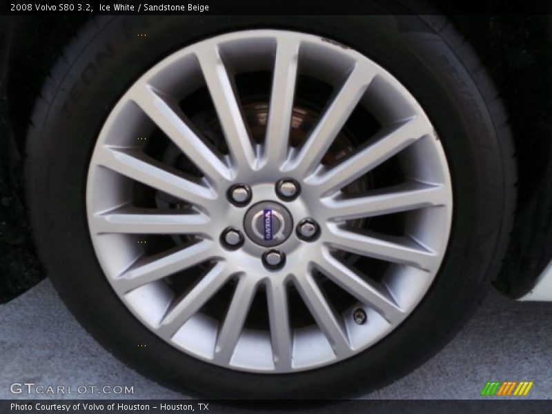 Ice White / Sandstone Beige 2008 Volvo S80 3.2