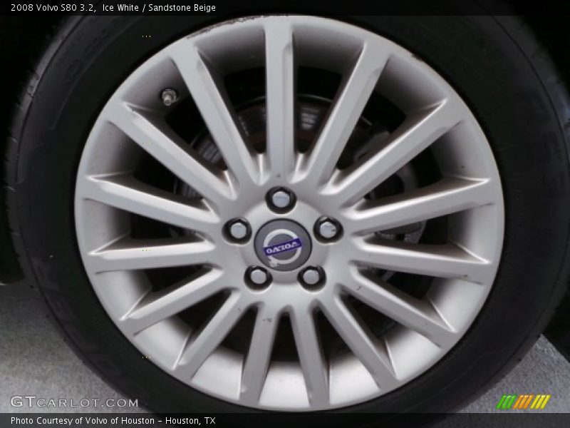Ice White / Sandstone Beige 2008 Volvo S80 3.2