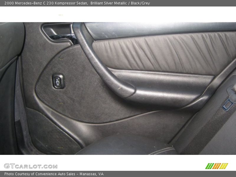 Brilliant Silver Metallic / Black/Grey 2000 Mercedes-Benz C 230 Kompressor Sedan