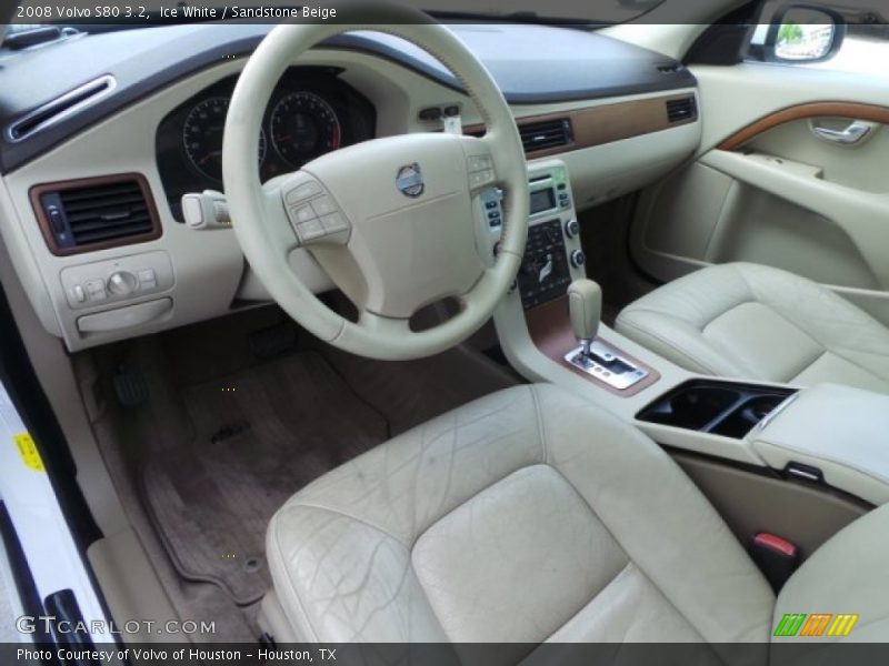 Ice White / Sandstone Beige 2008 Volvo S80 3.2