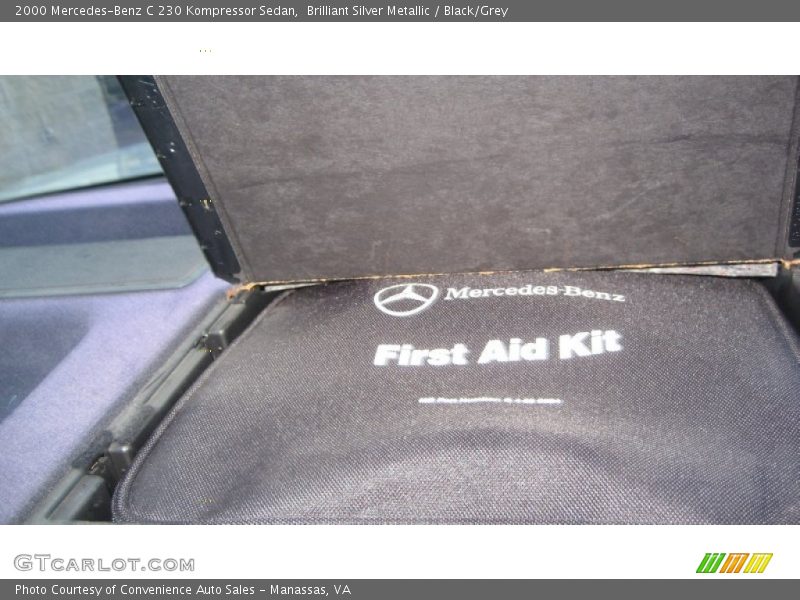 Brilliant Silver Metallic / Black/Grey 2000 Mercedes-Benz C 230 Kompressor Sedan