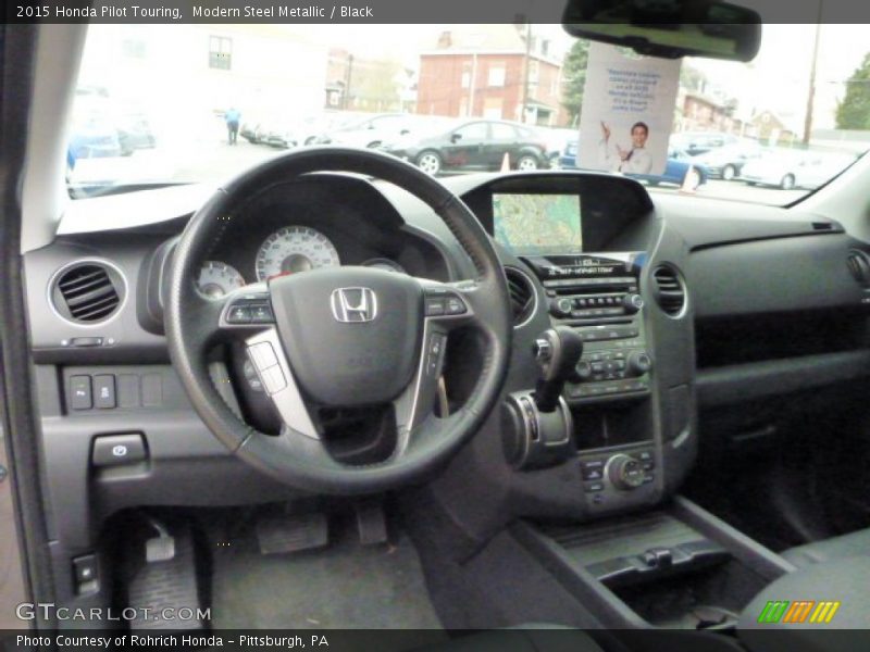 Modern Steel Metallic / Black 2015 Honda Pilot Touring