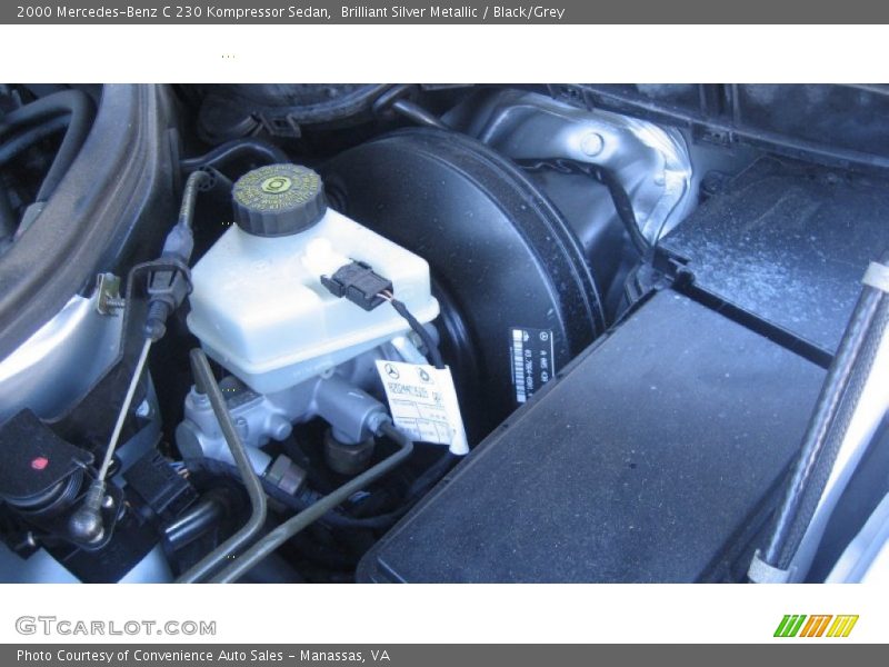 Brilliant Silver Metallic / Black/Grey 2000 Mercedes-Benz C 230 Kompressor Sedan