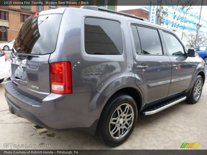Modern Steel Metallic / Black 2015 Honda Pilot Touring