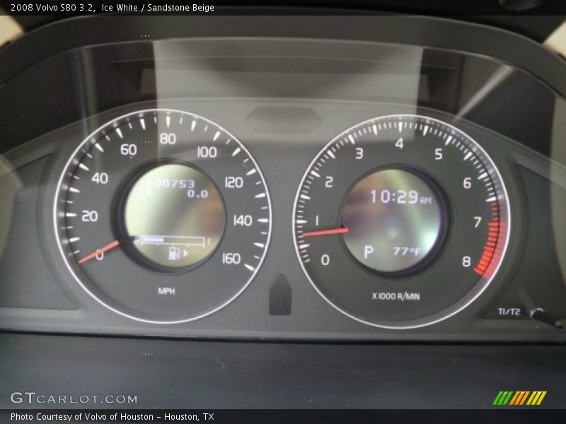 Ice White / Sandstone Beige 2008 Volvo S80 3.2