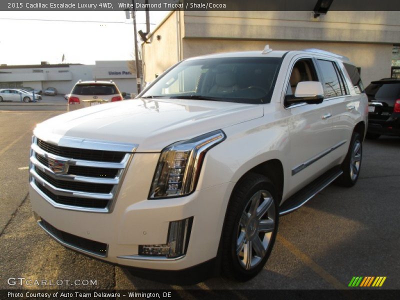 White Diamond Tricoat / Shale/Cocoa 2015 Cadillac Escalade Luxury 4WD