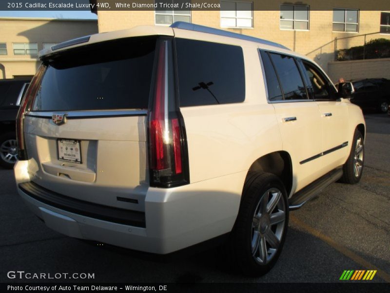 White Diamond Tricoat / Shale/Cocoa 2015 Cadillac Escalade Luxury 4WD