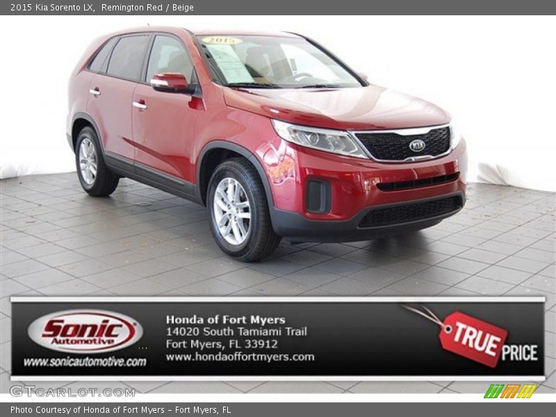 Remington Red / Beige 2015 Kia Sorento LX