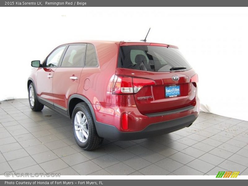 Remington Red / Beige 2015 Kia Sorento LX