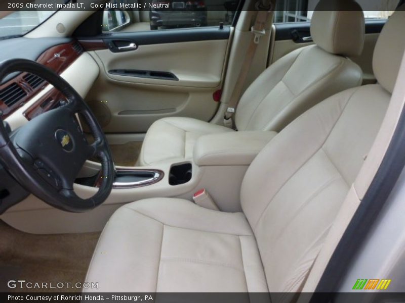 Gold Mist Metallic / Neutral 2009 Chevrolet Impala LT