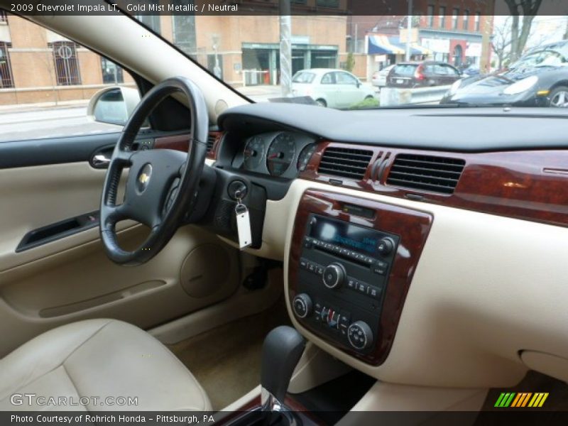 Gold Mist Metallic / Neutral 2009 Chevrolet Impala LT