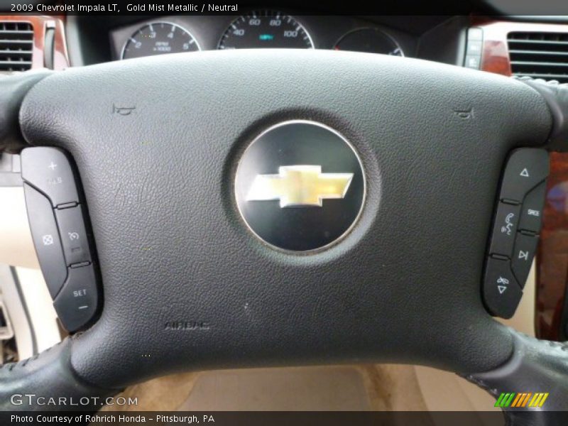 Gold Mist Metallic / Neutral 2009 Chevrolet Impala LT