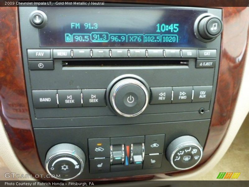 Gold Mist Metallic / Neutral 2009 Chevrolet Impala LT