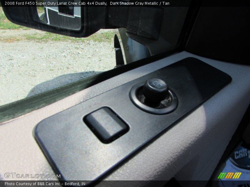 Dark Shadow Gray Metallic / Tan 2008 Ford F450 Super Duty Lariat Crew Cab 4x4 Dually