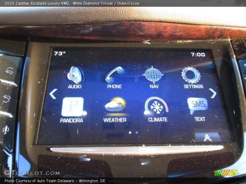 White Diamond Tricoat / Shale/Cocoa 2015 Cadillac Escalade Luxury 4WD