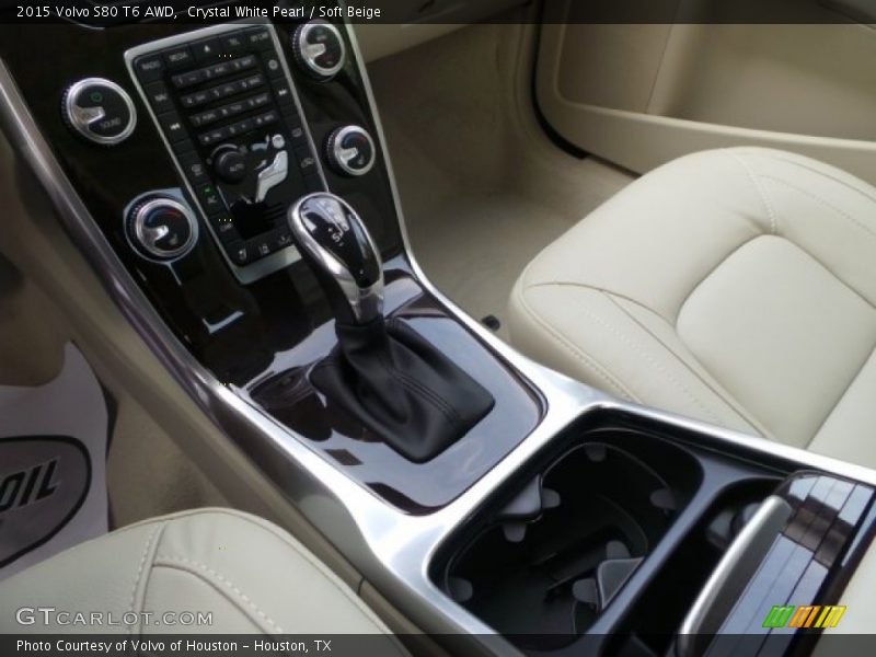Crystal White Pearl / Soft Beige 2015 Volvo S80 T6 AWD