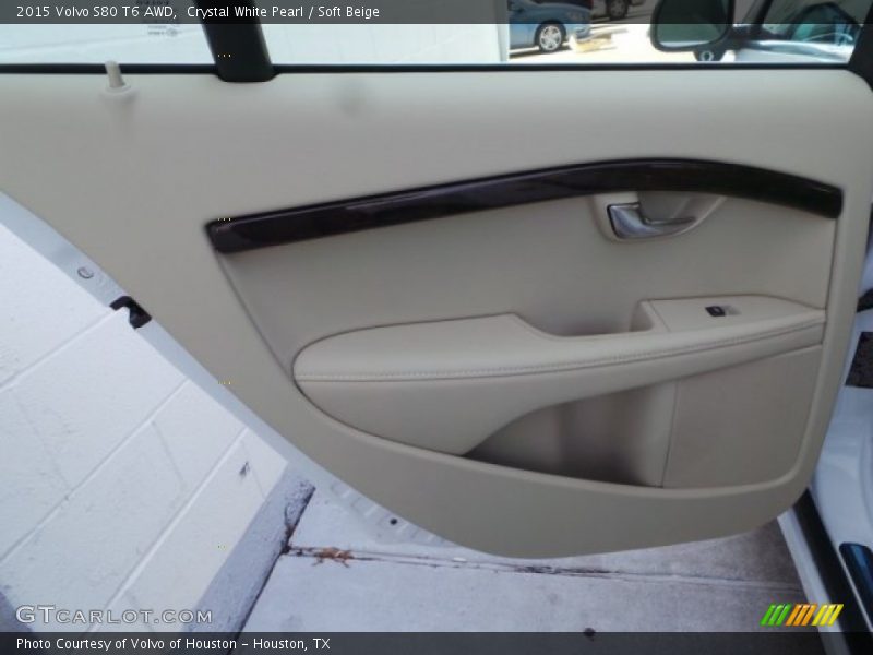 Crystal White Pearl / Soft Beige 2015 Volvo S80 T6 AWD