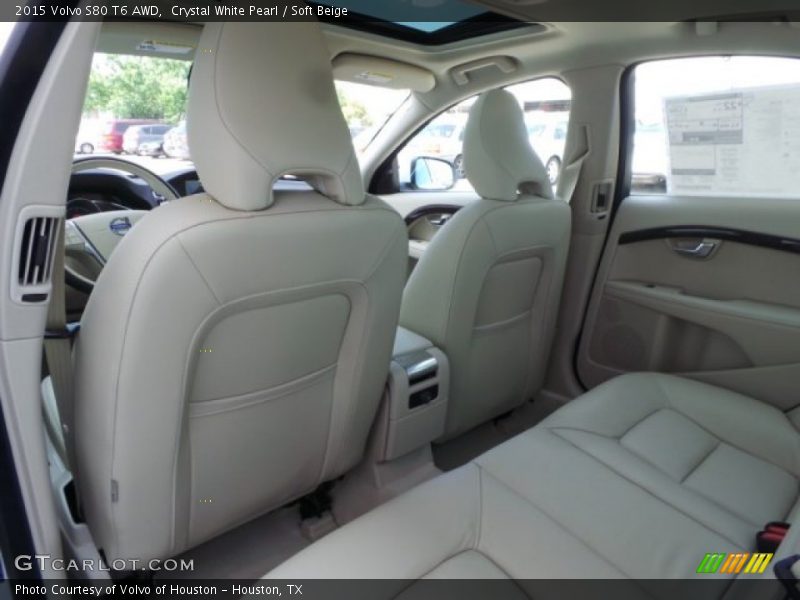 Crystal White Pearl / Soft Beige 2015 Volvo S80 T6 AWD