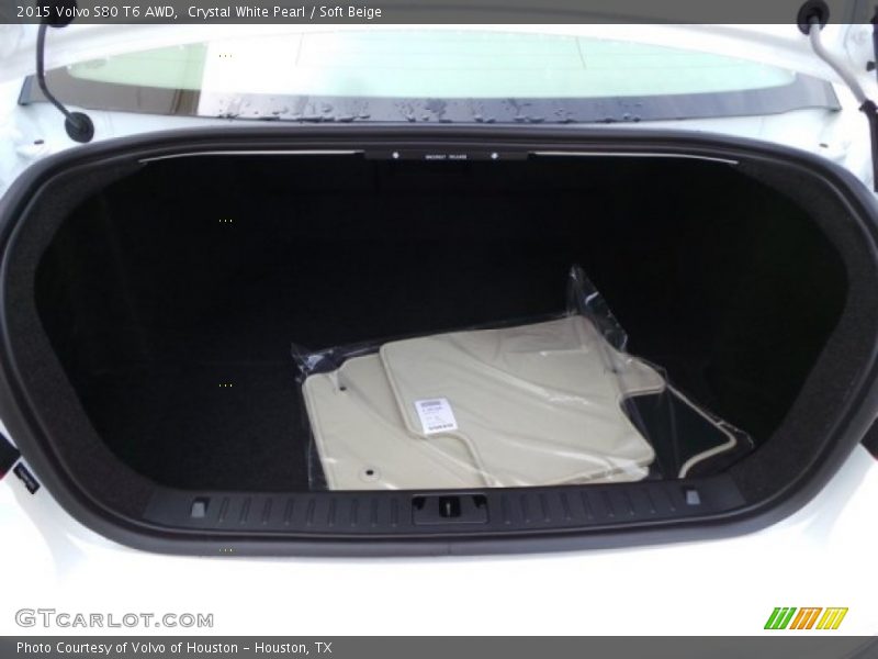 Crystal White Pearl / Soft Beige 2015 Volvo S80 T6 AWD