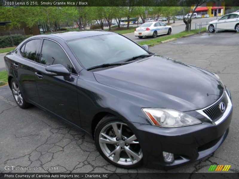 Smoky Granite Mica / Black 2010 Lexus IS 250